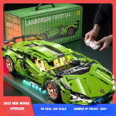 1:14 Lamborghini RC Sports Car Building Blocks – Educational Toy for Boys